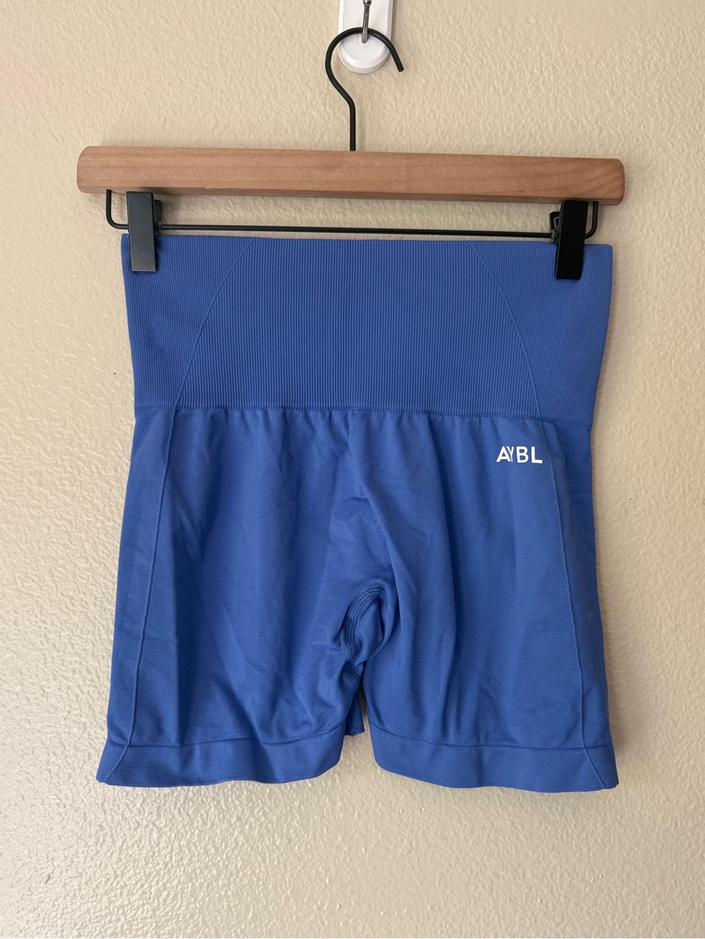 AYBL Blue High-Waist Bike Shorts